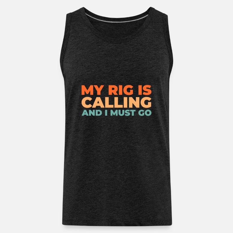Sim Racing - Männer Premium Bio Tank Top - Anthrazit