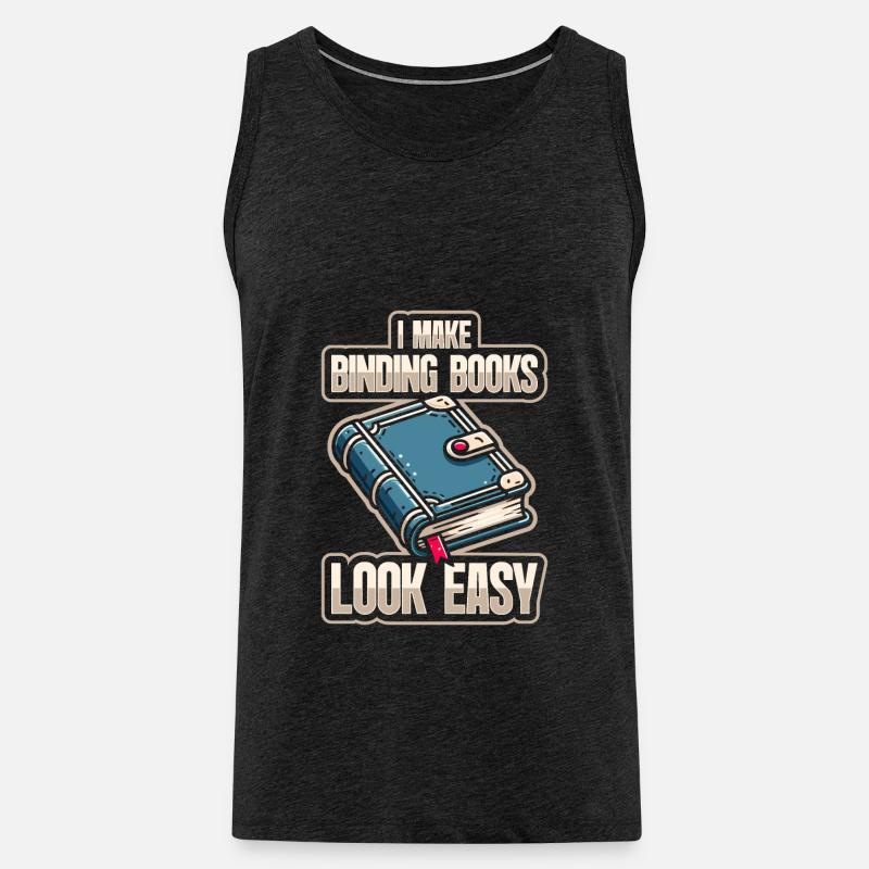 Buchbinder - Männer Premium Bio Tank Top - Anthrazit