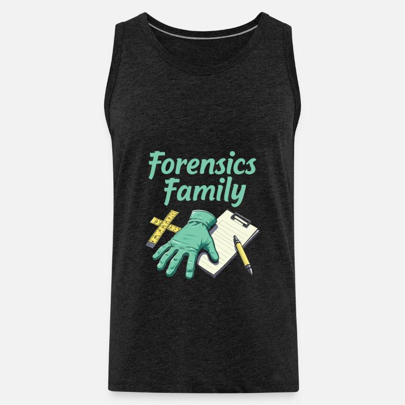 Forensischer Techniker Team - Männer Premium Bio Tank Top - Anthrazit