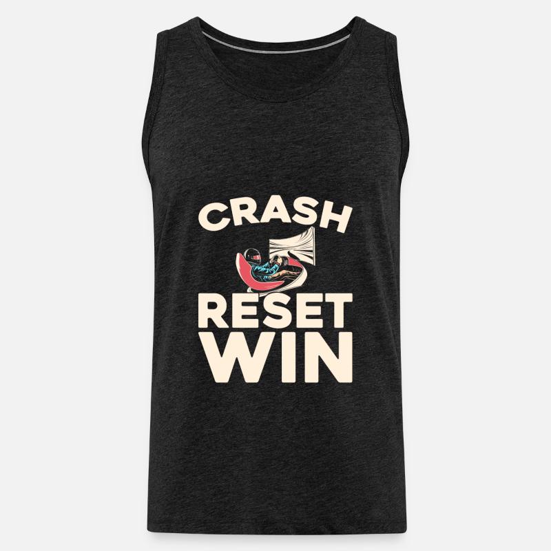 Sim Racing - Männer Premium Bio Tank Top - Anthrazit