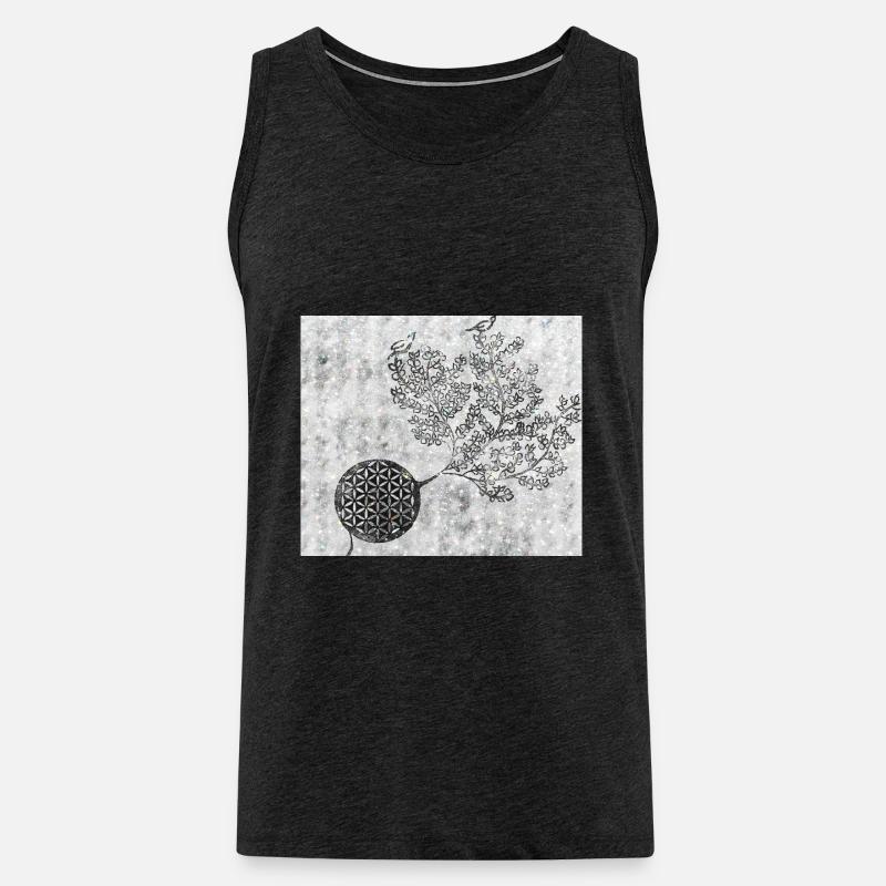 Persischer Lebensbaum Nr. 5 - Männer Premium Bio Tank Top - Anthrazit