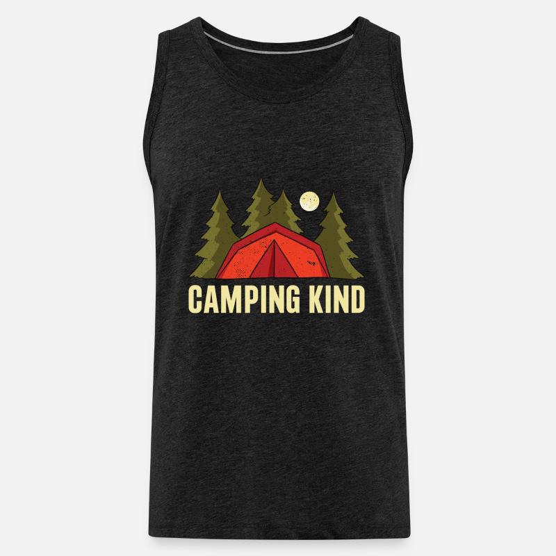 Camping Kind - Männer Premium Bio Tank Top - Anthrazit