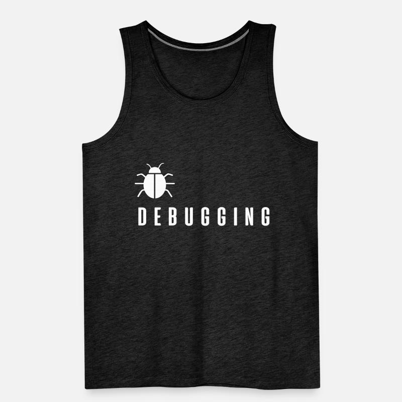 coding programmer tech funny design debugging Men's Premium Organic Tank Top