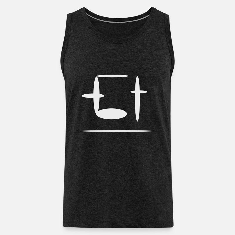 ET Logo - Männer Premium Bio Tank Top - Anthrazit