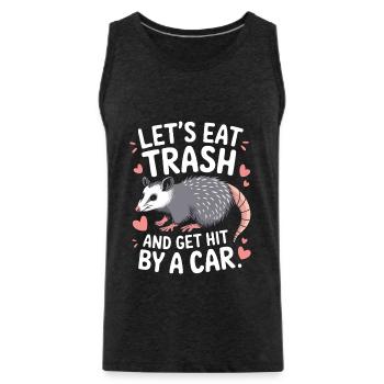 Opossum Possum Animal - Men's Premium Organic Tank Top - charcoal grey - Front - Alexander (188cm)