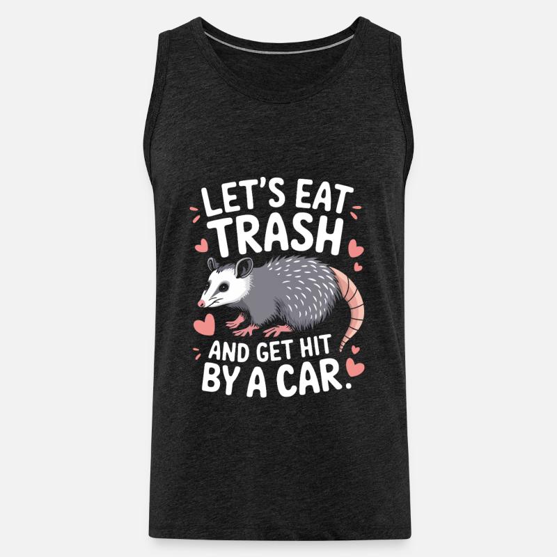 Opossum Possum Tier - Männer Premium Bio Tank Top - Anthrazit
