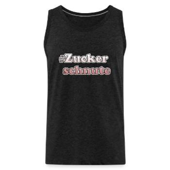 Zuckerschnute - Männer Premium Bio Tank Top - Anthrazit - Vorne - AI Model Male 185 dark (185cm)