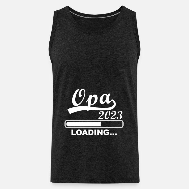 Opa 2023 loading - Männer Premium Bio Tank Top - Anthrazit