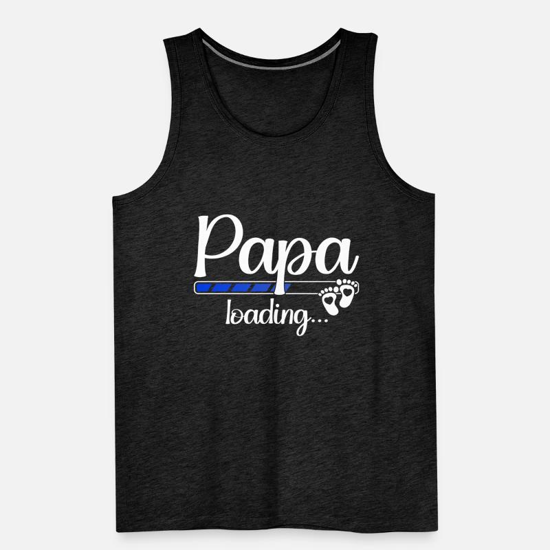 Papi Loading Schwangerschaft Bald Papa Loading Männer Premium Bio Tank Top