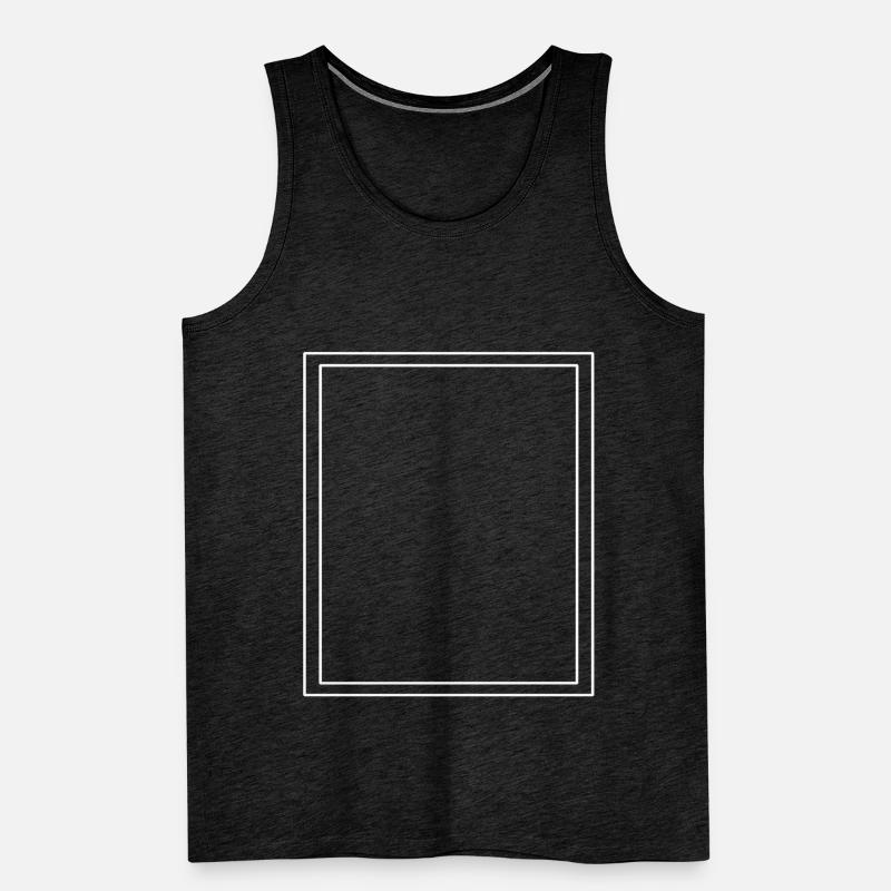 Frame / Abstract / Line / Pattern / Trend Men's Premium Organic Tank Top