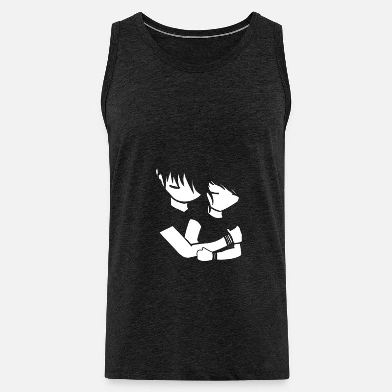 emo - Männer Premium Bio Tank Top - Anthrazit