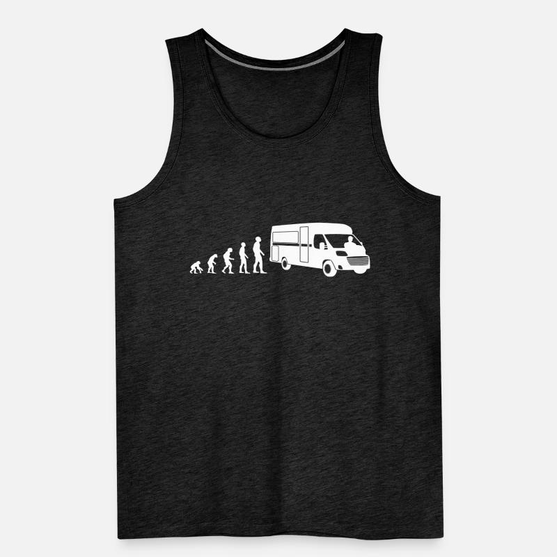 Camping Camper Wohnmobil Van Evolution Geschenk Männer Premium Bio Tank Top