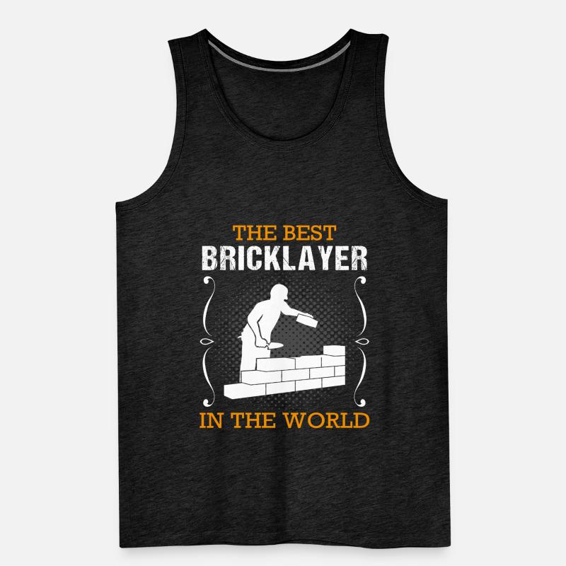 Bricklayer Builder Profession Training Gift Men's Premium Organic Tank Top