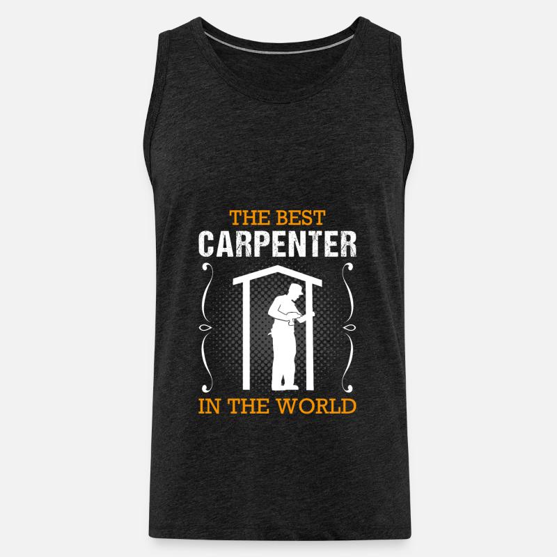 Zimmermann Beruf Zimmerer Handwerker Geschenk - Männer Premium Bio Tank Top - Anthrazit