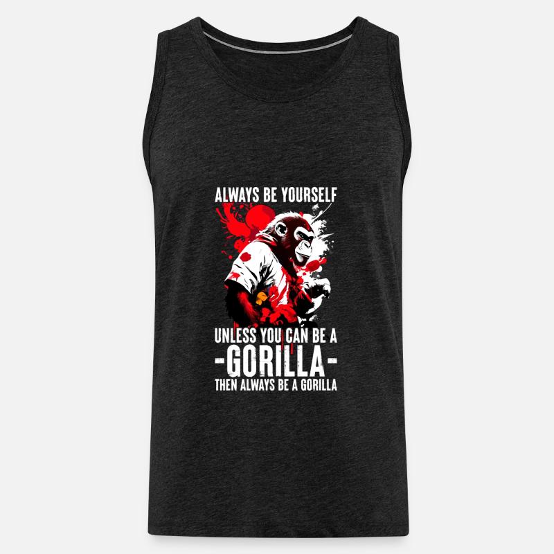 Sei Immer Du Selbst - Männer Premium Bio Tank Top - Anthrazit