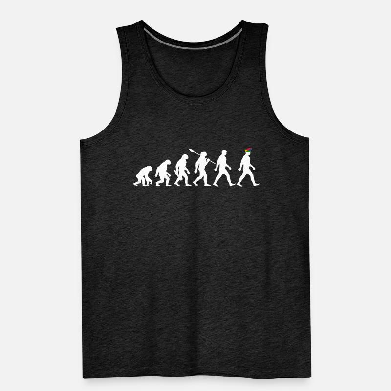 Evolution - Karneval - Narrenkappe - Verkleidung Männer Premium Bio Tank Top