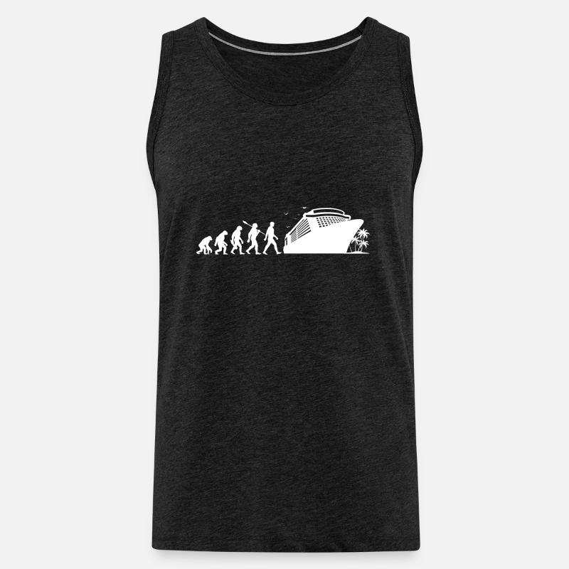 Evolution Kreuzfahrt - Schiffsreise - Urlaub - Männer Premium Bio Tank Top - Anthrazit