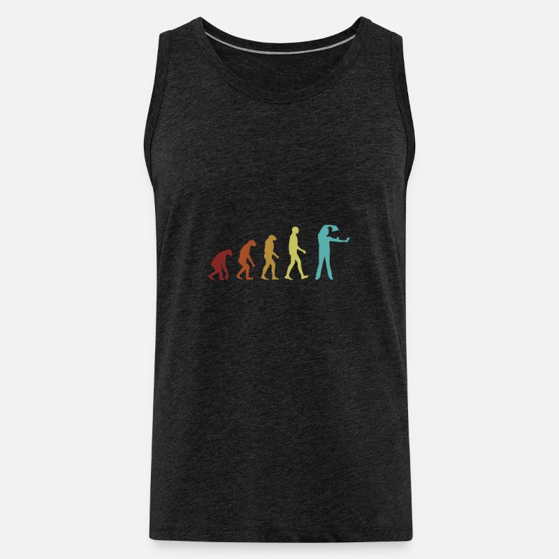 Contact Juggling Evolution Jonglage Jongleur - Männer Premium Bio Tank Top - Anthrazit