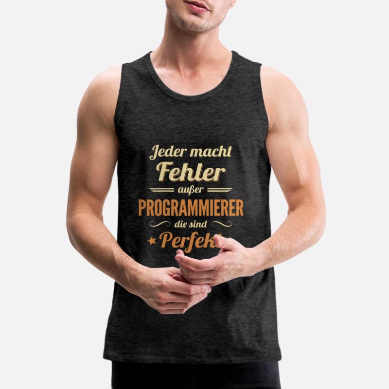 Programmierer sind Perfekt Developer Coder Männer Premium Bio Tank Top