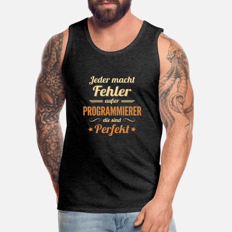 Programmierer sind Perfekt Developer Coder Männer Premium Bio Tank Top