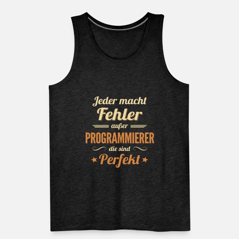 Programmierer sind Perfekt Coder Engineer Men's Premium Organic Tank Top