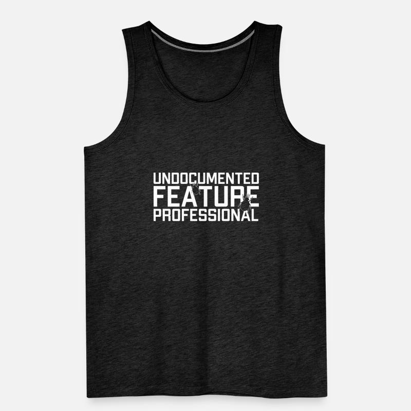 Undocumented Feature Professional Coder Software Men's Premium Organic Tank Top
