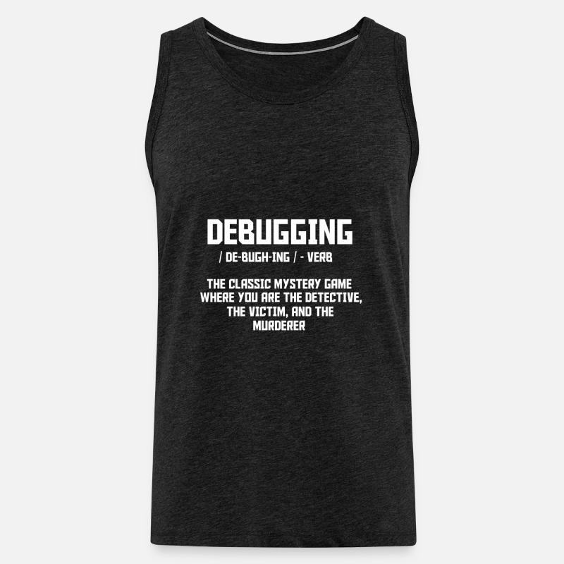 Debugging - Männer Premium Bio Tank Top - Anthrazit