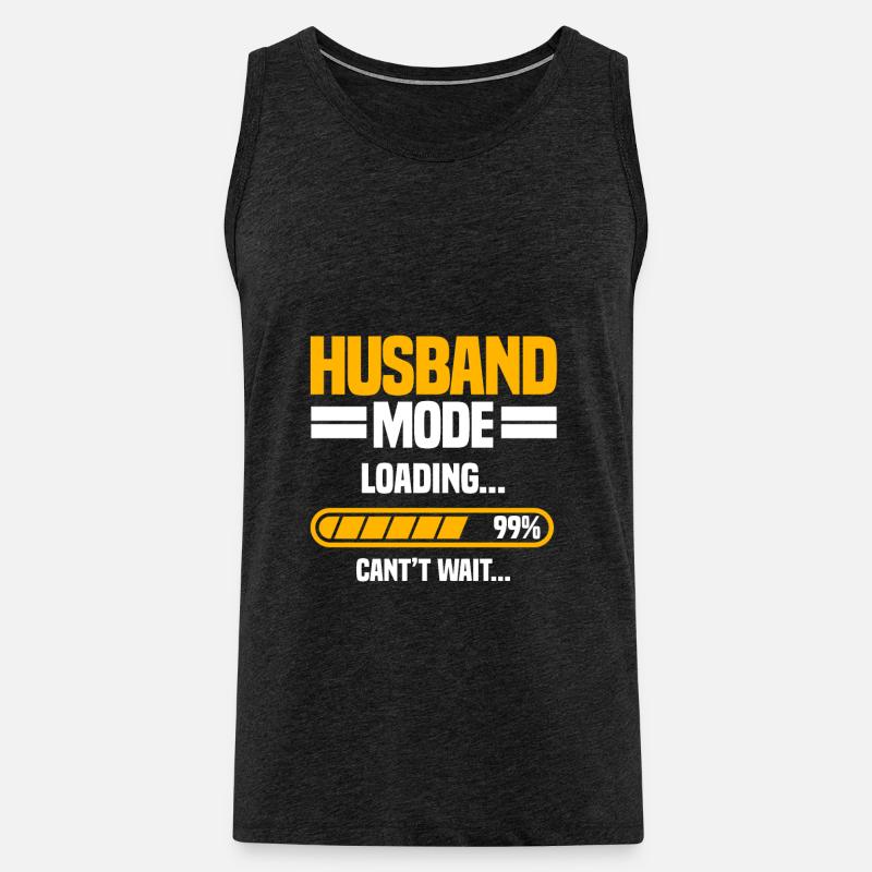 Husband Mode Loading 99% Can't Wait... - Männer Premium Bio Tank Top - Anthrazit
