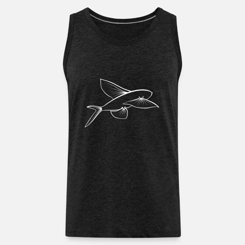 Flying Fish - Männer Premium Bio Tank Top - Anthrazit