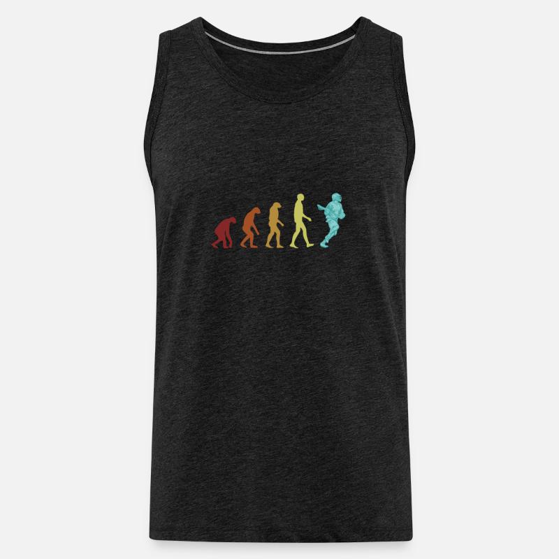Lacrosse Evolution Polocrosse Intercrosse Trainer - Männer Premium Bio Tank Top - Anthrazit