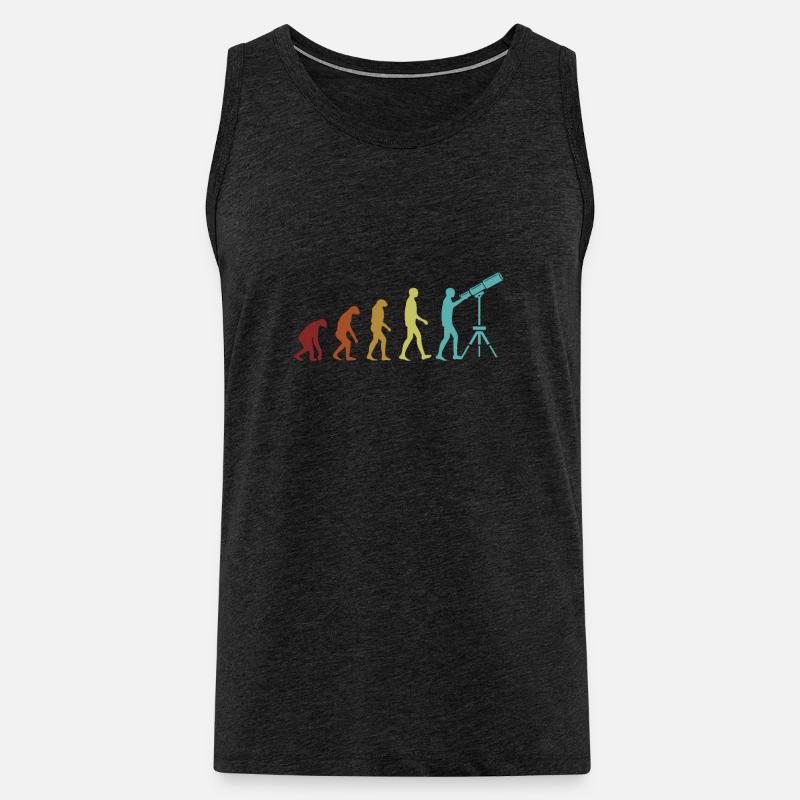 Astronomy Evolution Sternenhimmel Kosmologe - Männer Premium Bio Tank Top - Anthrazit