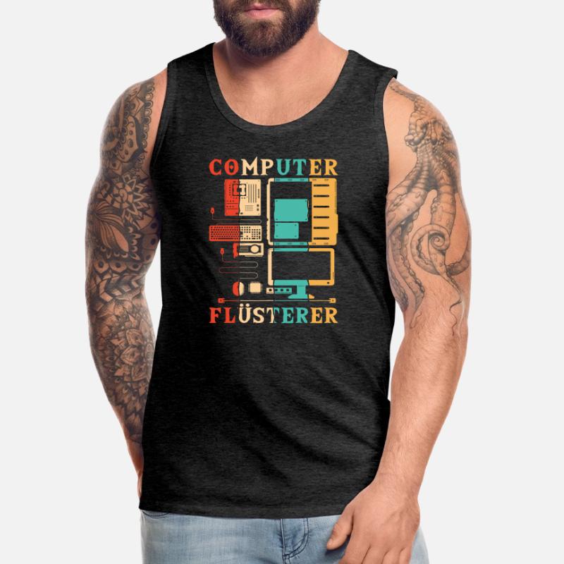 Computer Whisperer Computer Scientist Admin Men's Premium Organic Tank Top