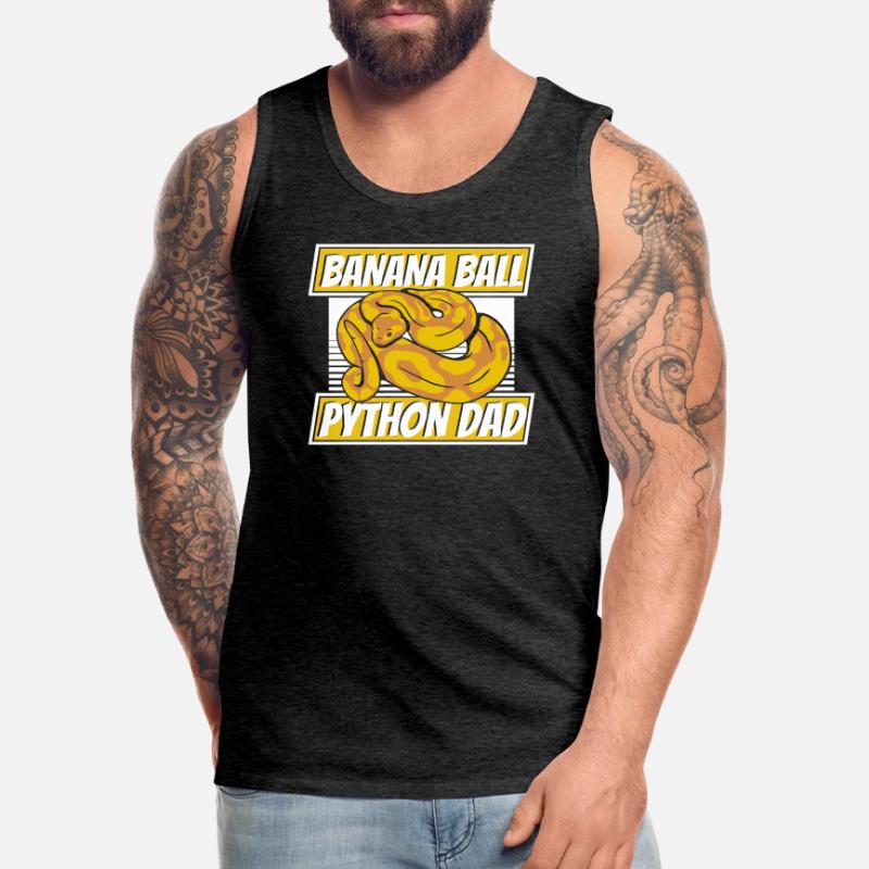Boule de banane Python Papa Python Serpent Banane Débardeur bio Premium Homme