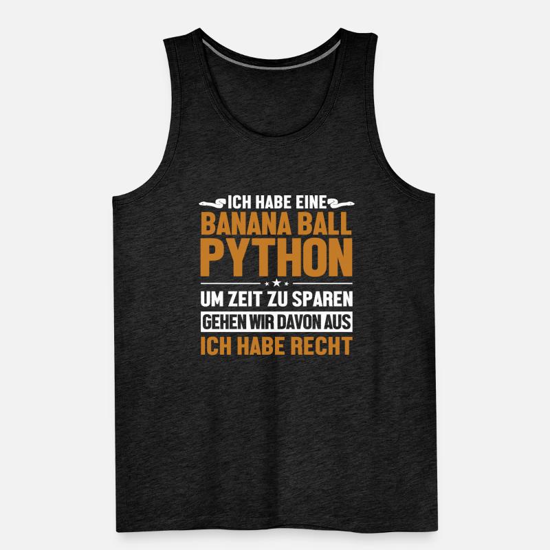 Banana Ball Python hat immer Recht Python Banana Männer Premium Bio Tank Top
