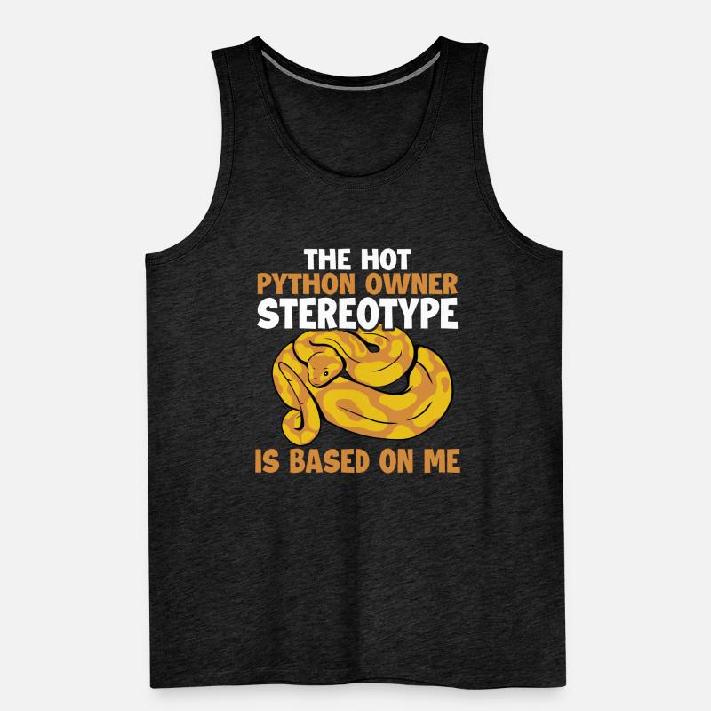 Hot Python Owner Stereotype Based On Me Banana Männer Premium Bio Tank Top