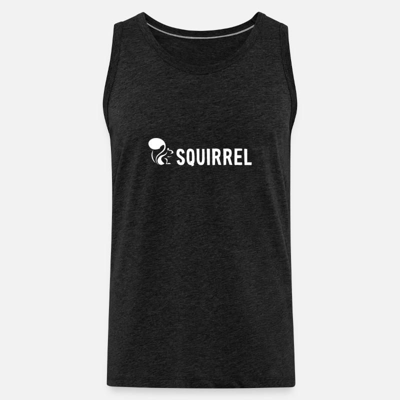 Squirrel Fox Squirrel Grey Squirrel - Men's Premium Organic Tank Top - charcoal grey