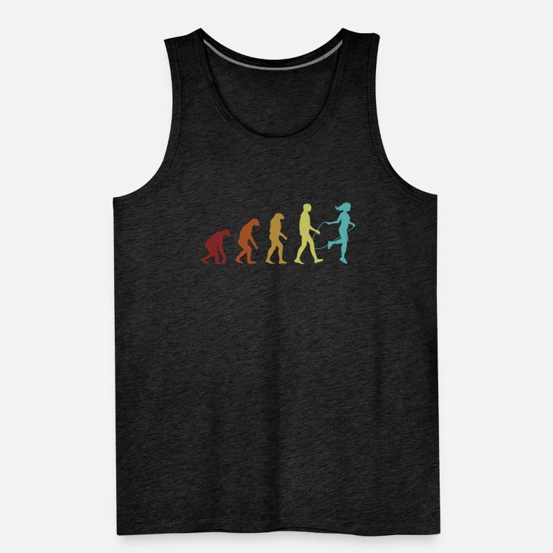 Springseil Evolution Geschwindigkeit Springen Springen Springen Sprung Männer Premium Bio Tank Top