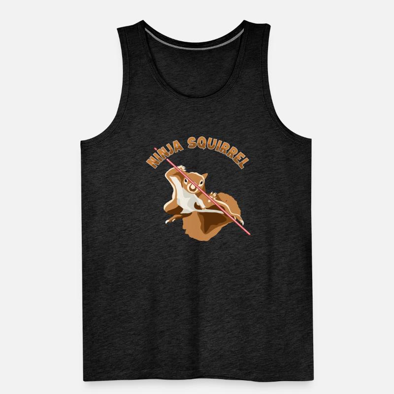 Ninja Squirrel Squirrel Fuchshörnchen Eichhörnchen Men's Premium Organic Tank Top