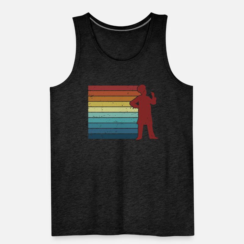 Retro bakery confectioner hobby baker master baker Men's Premium Organic Tank Top