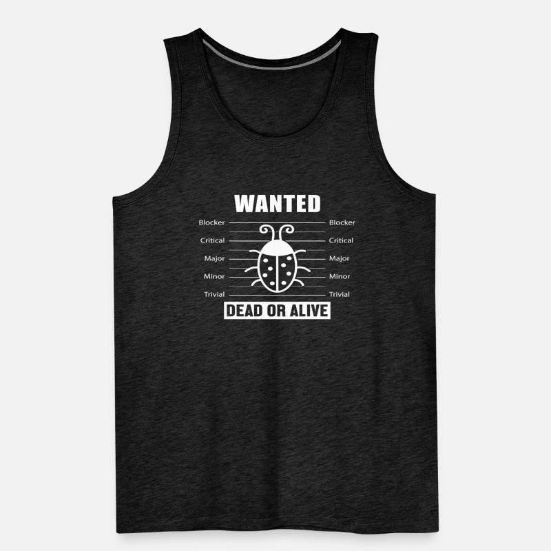Bugs Wanted Softwareentwickler Developer Männer Premium Bio Tank Top