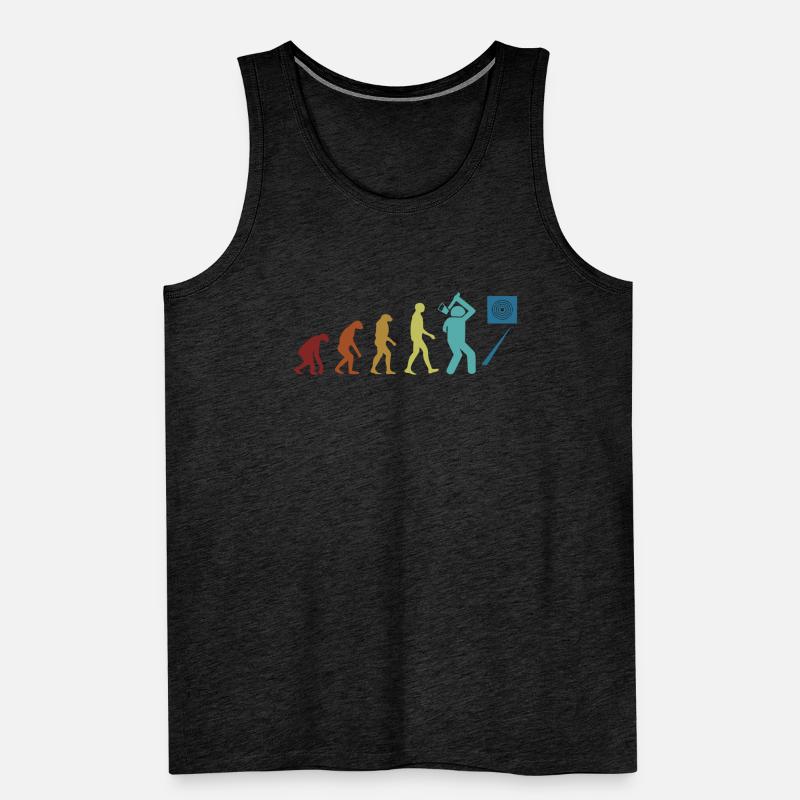 Axe Throwing Evolution Axe Throwing Game Axe Débardeur bio Premium Homme