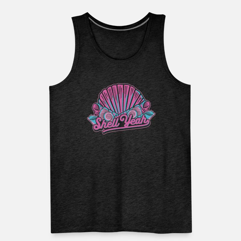 Shell Yeah Shell Shelling Bag Bivalvia Seashell Men's Premium Organic Tank Top