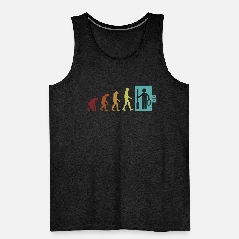 Elevator Technician Evolution Inspector Elevator Men's Premium Organic Tank Top