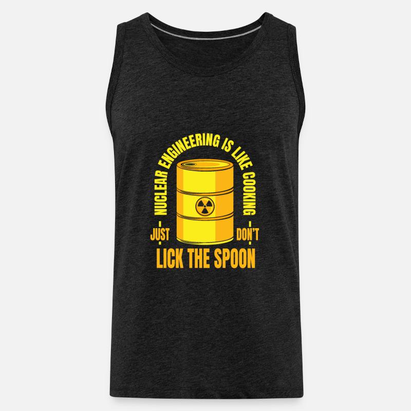 Atomtechnik ist wie Energie kochen - Männer Premium Bio Tank Top - Anthrazit