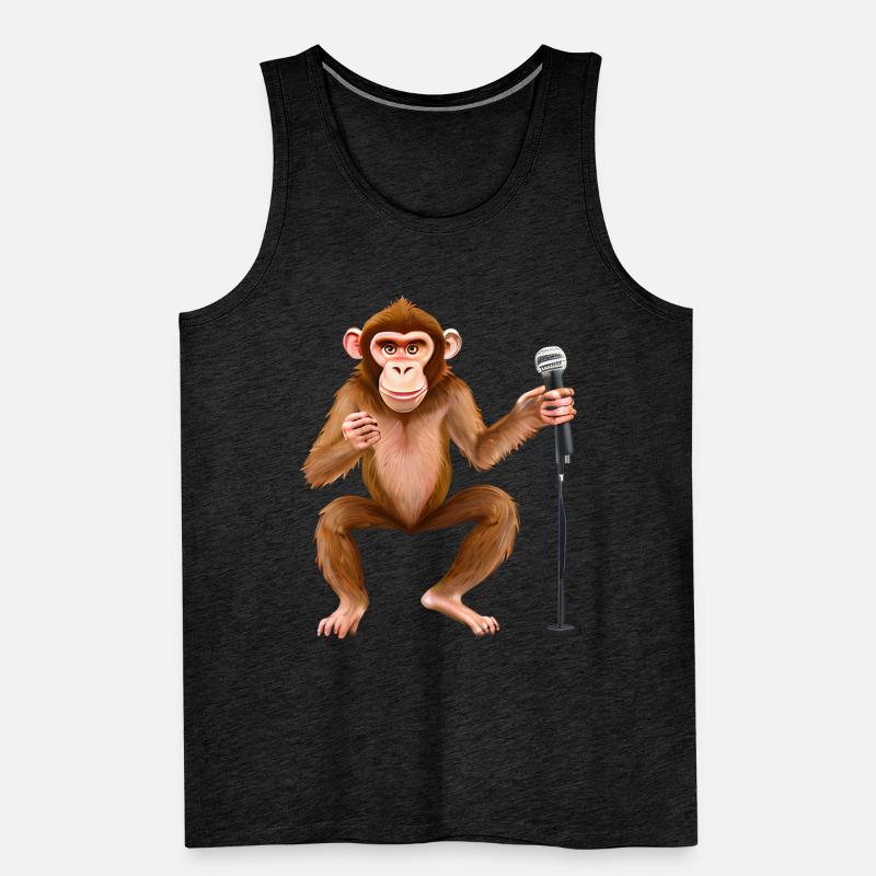 Singing Monkey Men's Premium Organic Tank Top