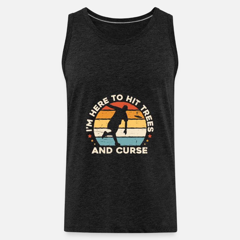 Frisbee Disc Golf - Männer Premium Bio Tank Top - Anthrazit