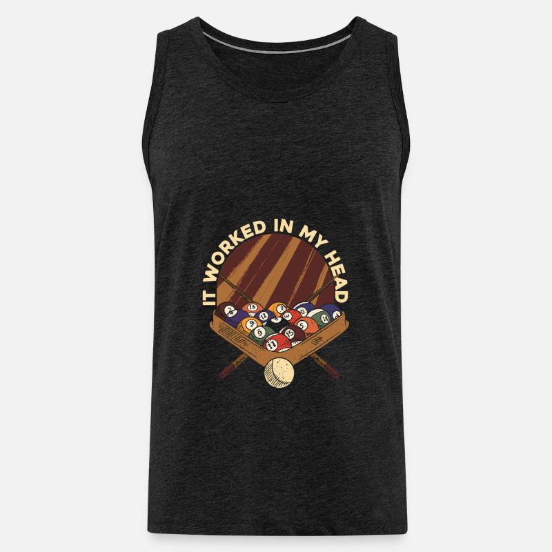Billard Poolbillard - Männer Premium Bio Tank Top - Anthrazit