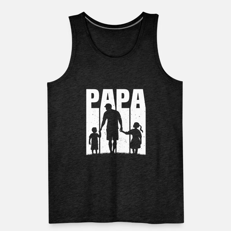 Padre e figlia Padre e figlio Canottiera ecologica premium da uomo
