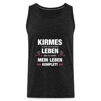 Schausteller Kirmes Vergnügungspark Geschenk - Männer Premium Bio Tank Top - Anthrazit - Vorne - AI Model Male 185 dark (185cm)