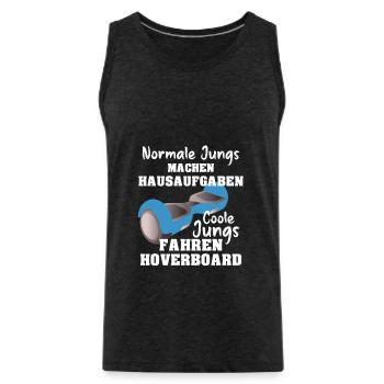 Hoverboard Coole Jungs fahren Hoverboard - Männer Premium Bio Tank Top - Anthrazit - Vorne - Alexander (188cm)